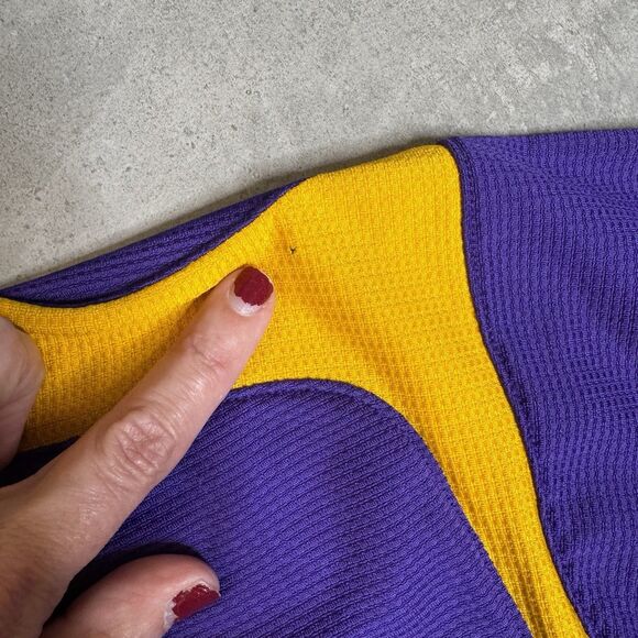 Nike Purple Gold Fit Dry Polo Shirt Men’s Small Short Sleeve Performance - Picture 5 of 7